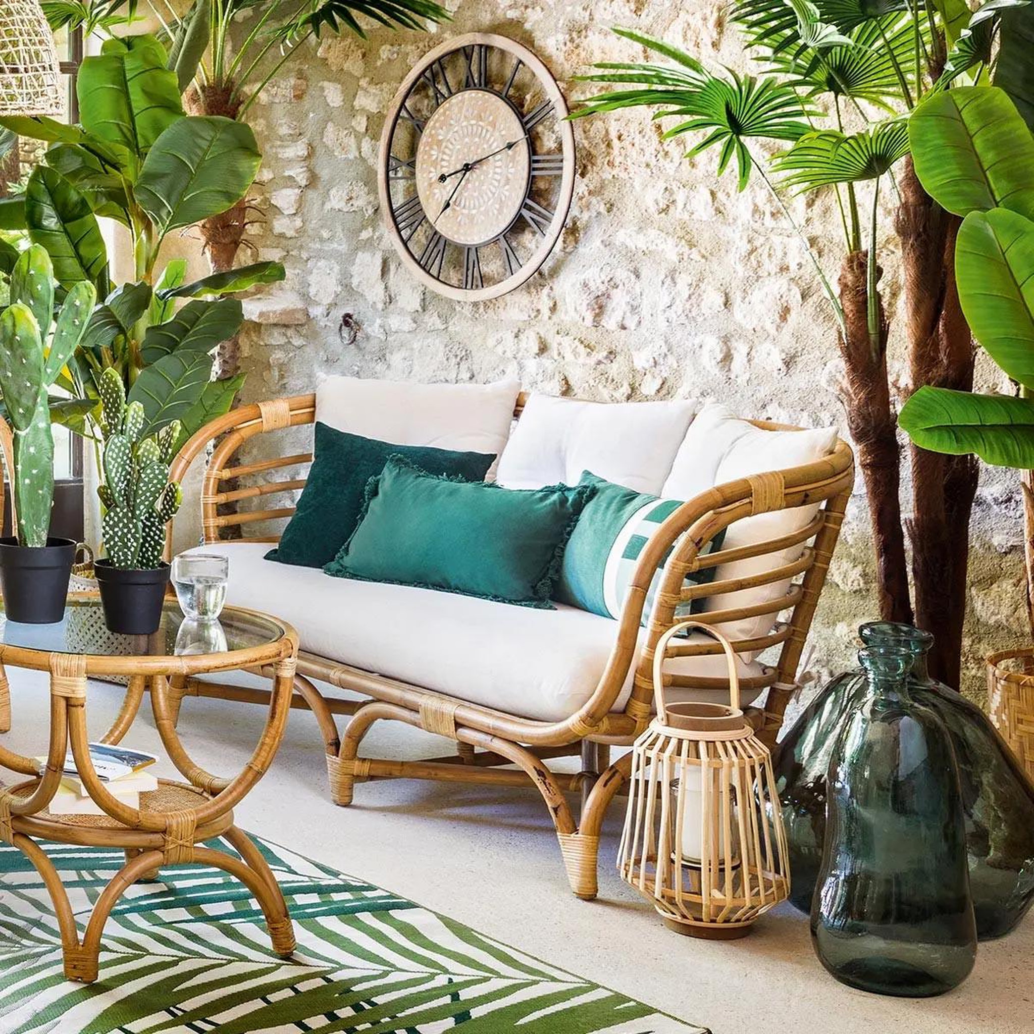 Voir la diapositive 6 : ATMOSPHERA Canapé 2 places en rotin  farah  143cm naturel