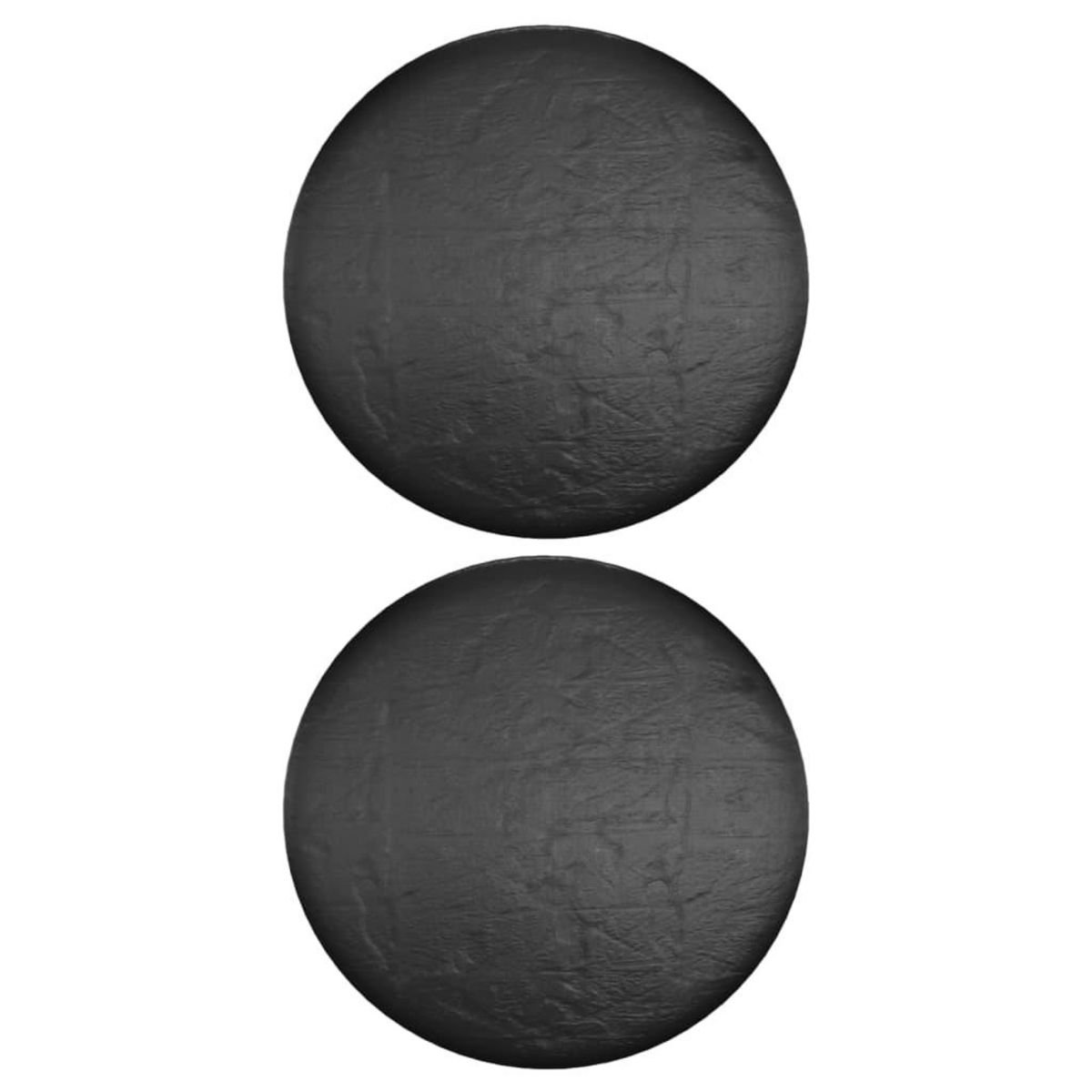 VIDAXL Housses pour meubles de jardin 2 pcs 10 œillets Ø230x90 cm rond