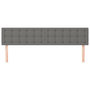 Voir la diapositive 3 : VIDAXL Tetes de lit 2 pcs Gris fonce 100x5x78/88 cm Tissu