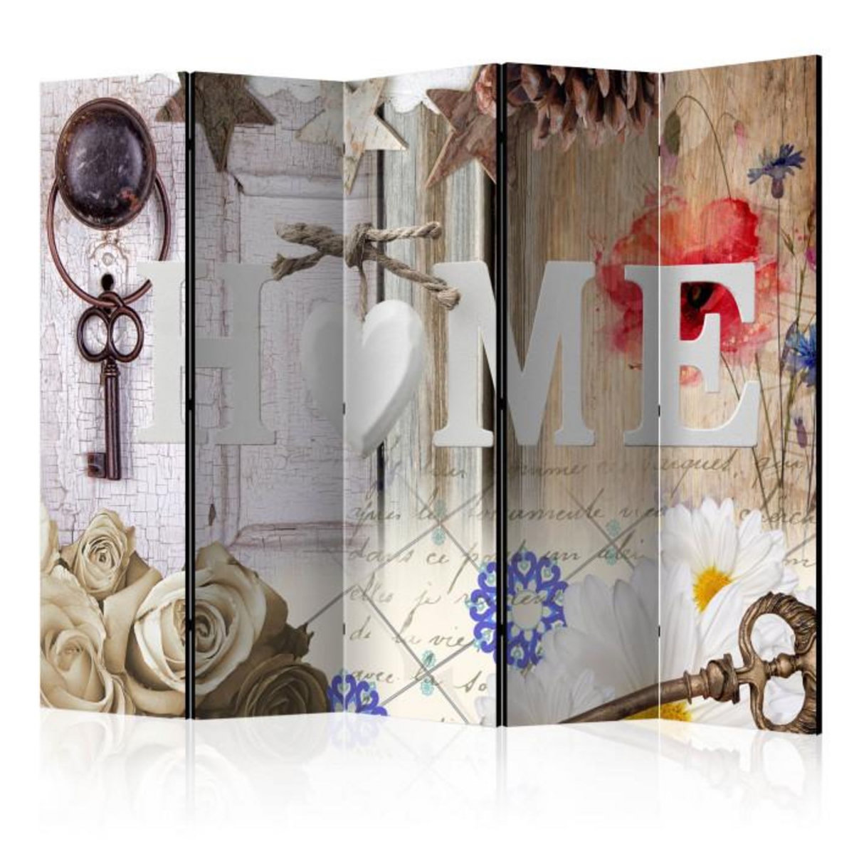 Paris Prix Paravent 5 Volets  Home : Enchanting Memories  172x225cm