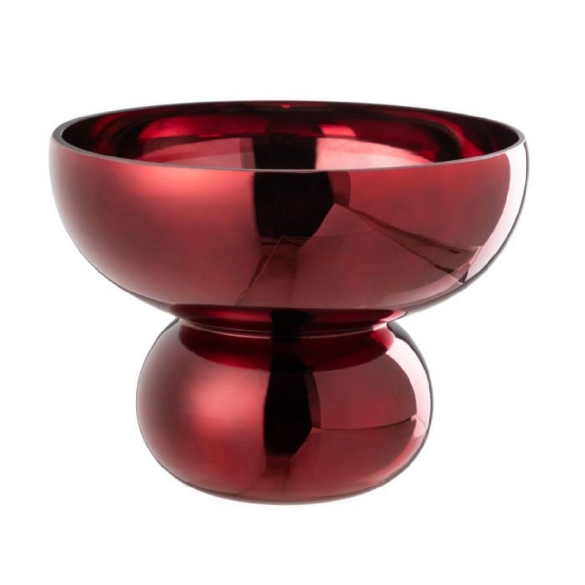 Paris Prix Photophore Design Bol  Cléa  23cm Rouge Foncé