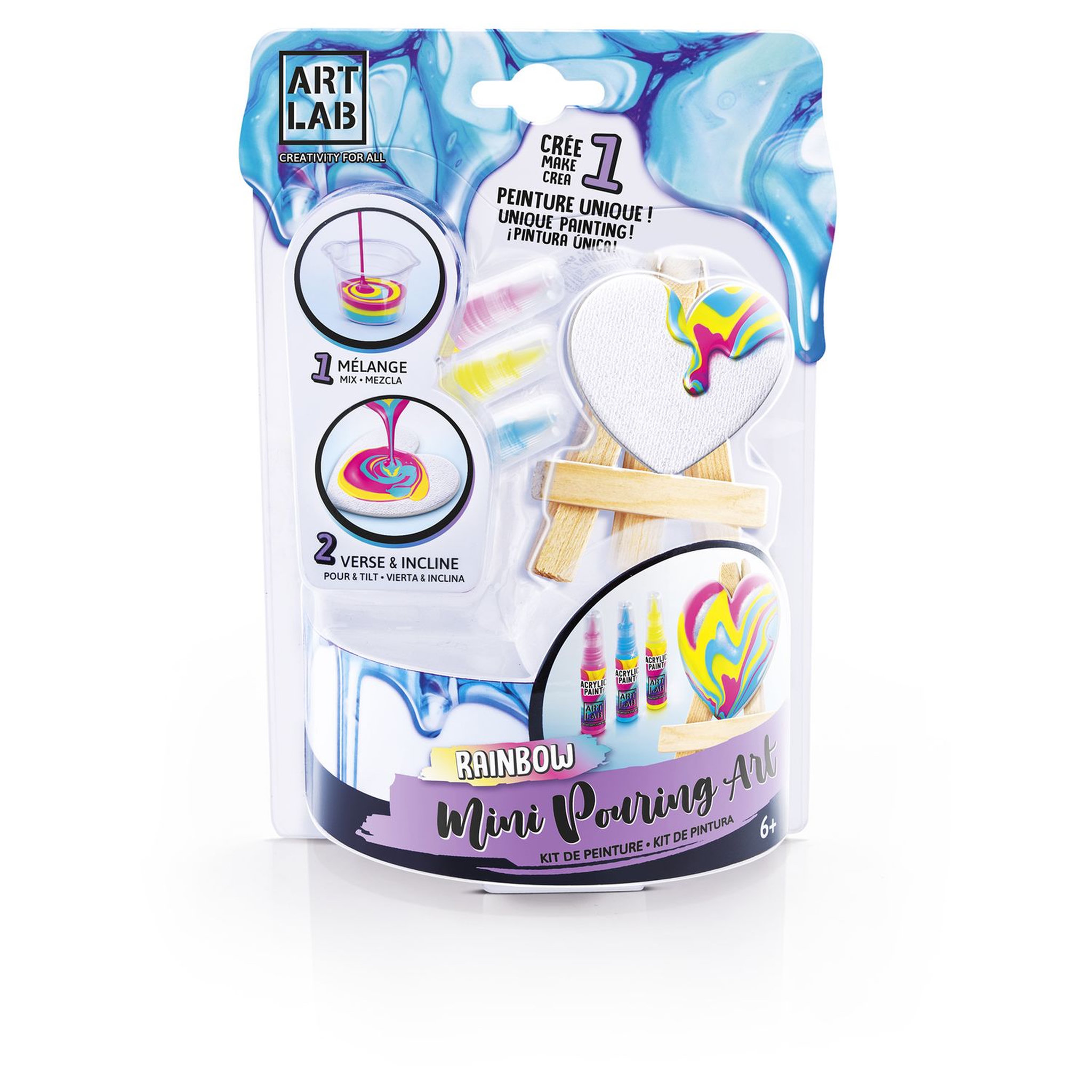 Voir la diapositive 1 : CANAL TOYS Kit Pouring paint mini chevalet