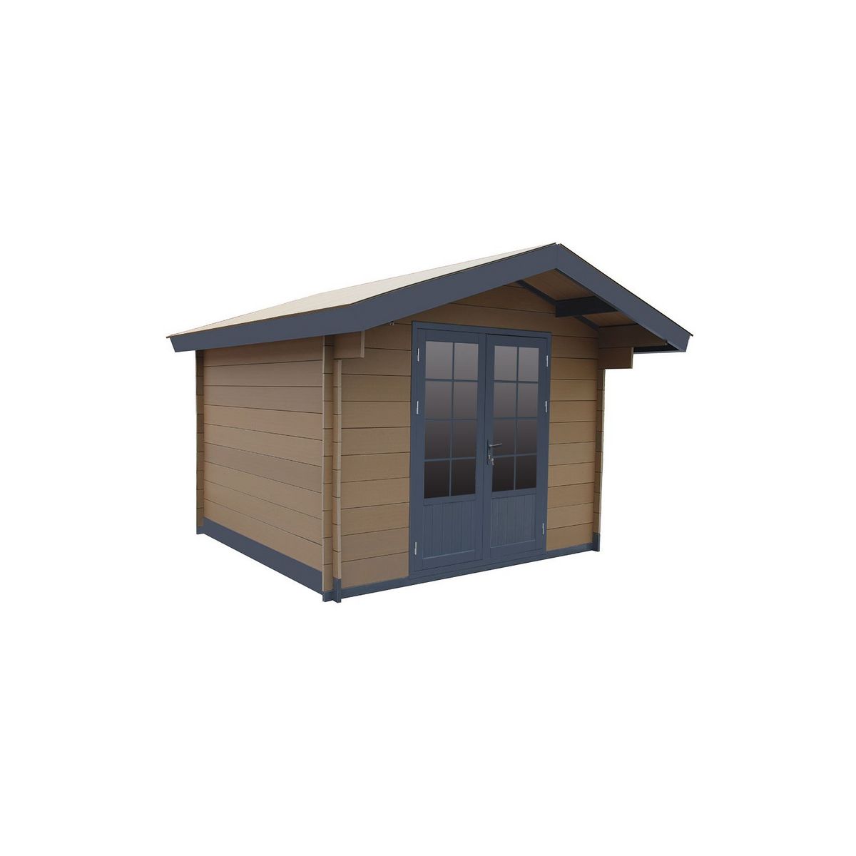 Woodlife garden Abri de jardin composite - 14,44m²- marron 