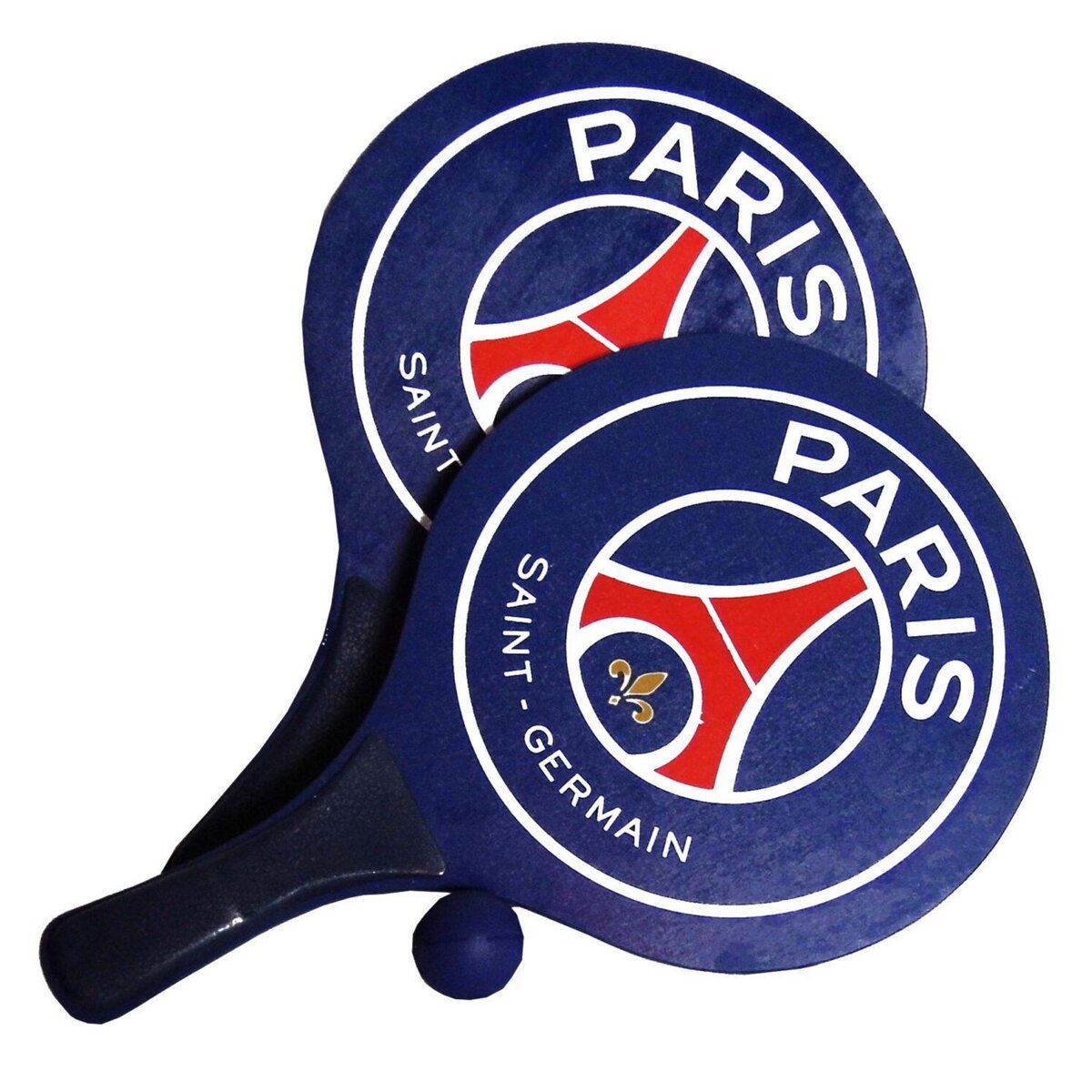 PSG Raquettes de plage - Paris Saint Germain - Balle inclus - Dimensons : 33 x 18,3 cm