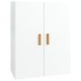 Voir la diapositive 2 : VIDAXL Armoire murale suspendue Blanc brillant 69,5x34x90 cm