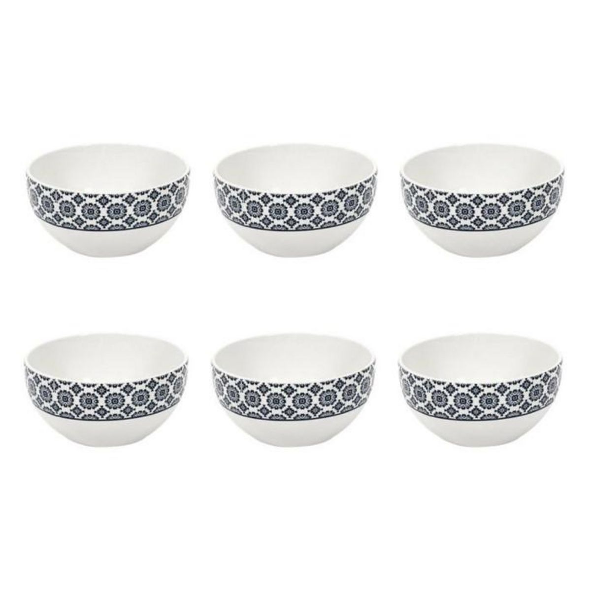Paris Prix Lot de 6 Bols Imprimé  Cottage  60cl Bleu