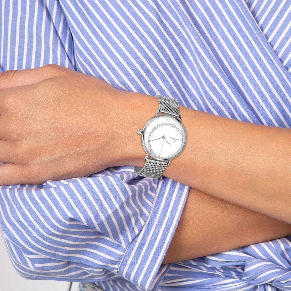 SC CRYSTAL Montre Clélia élégante ornée de Cristaux scintillants par SC Crystal