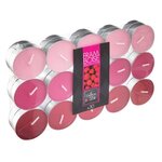 COMPTOIR DE LA BOUGIE Lot de 30 Bougies Chauffe-Plat Parfumées 3,7cm Framboise