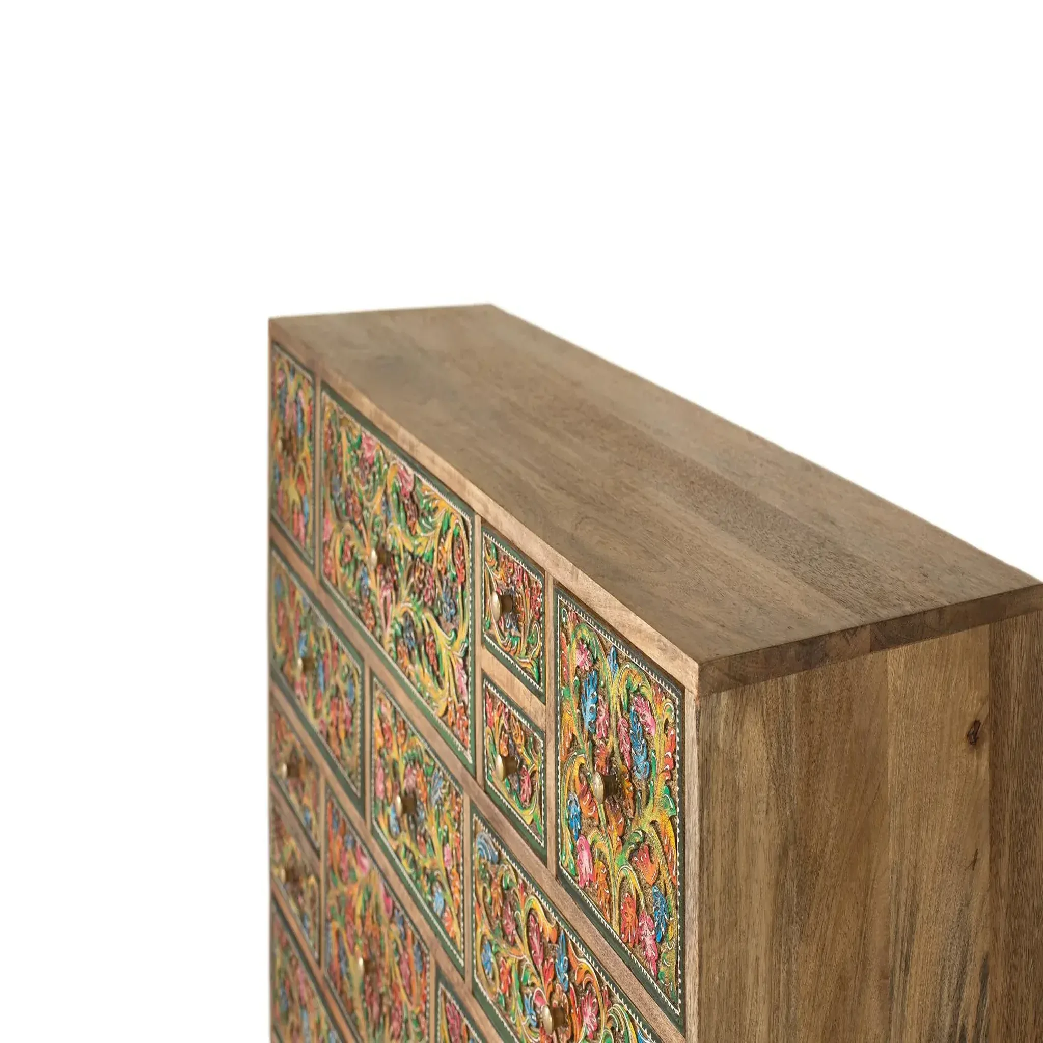 Voir la diapositive 3 : GINER Y COLOMER SL Commode en bois de manguier 116 cm style ethnique