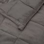Voir la diapositive 5 : VIDAXL Couverture lestee Gris 200x225 cm 13 kg Tissu