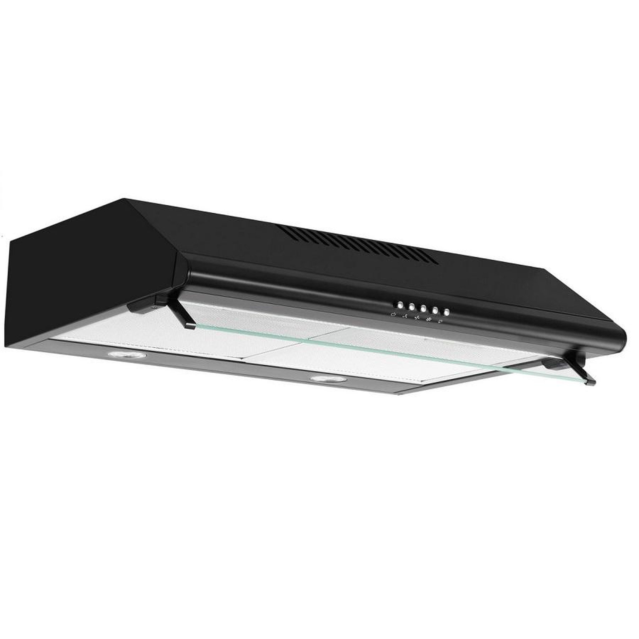 Voir la diapositive 1 : Airlux Hotte visière 60cm 344m3/h noir - ahc640bk