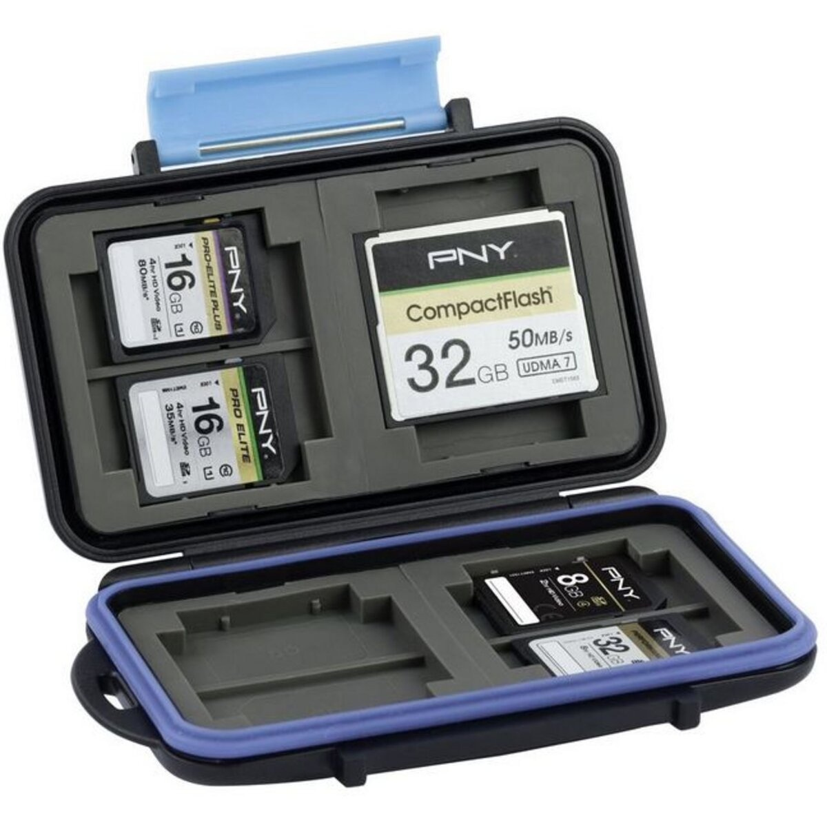 PNY Accessoire divers photo Boite de Rangement pour 8 cartes SD + 4 compact flash