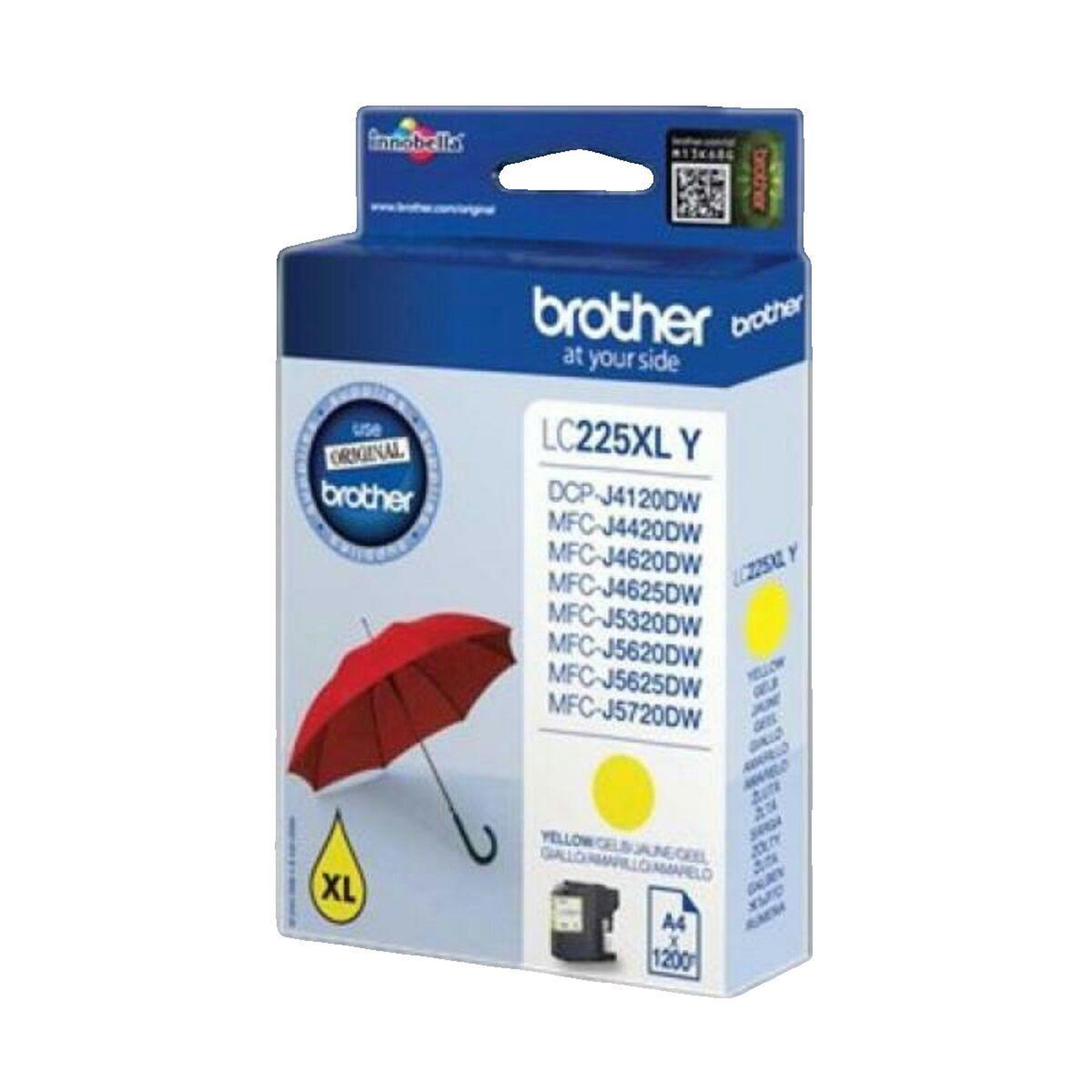 Brother Cartouche d'encre Brother LC-225XLYBP Jaune
