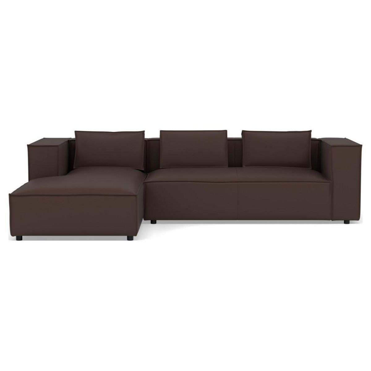 LISA DESIGN Stella - canapé d'angle gauche 4 places en simili