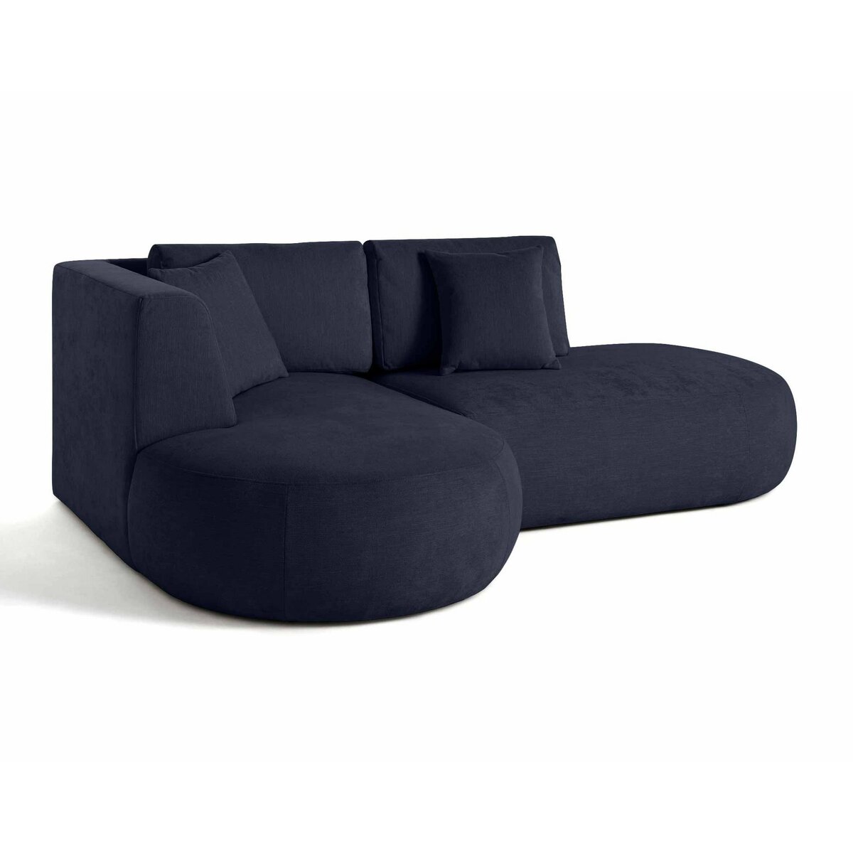 LISA DESIGN Santorini - canapé modulable d'angle gauche - 4 places - en tissu texturé