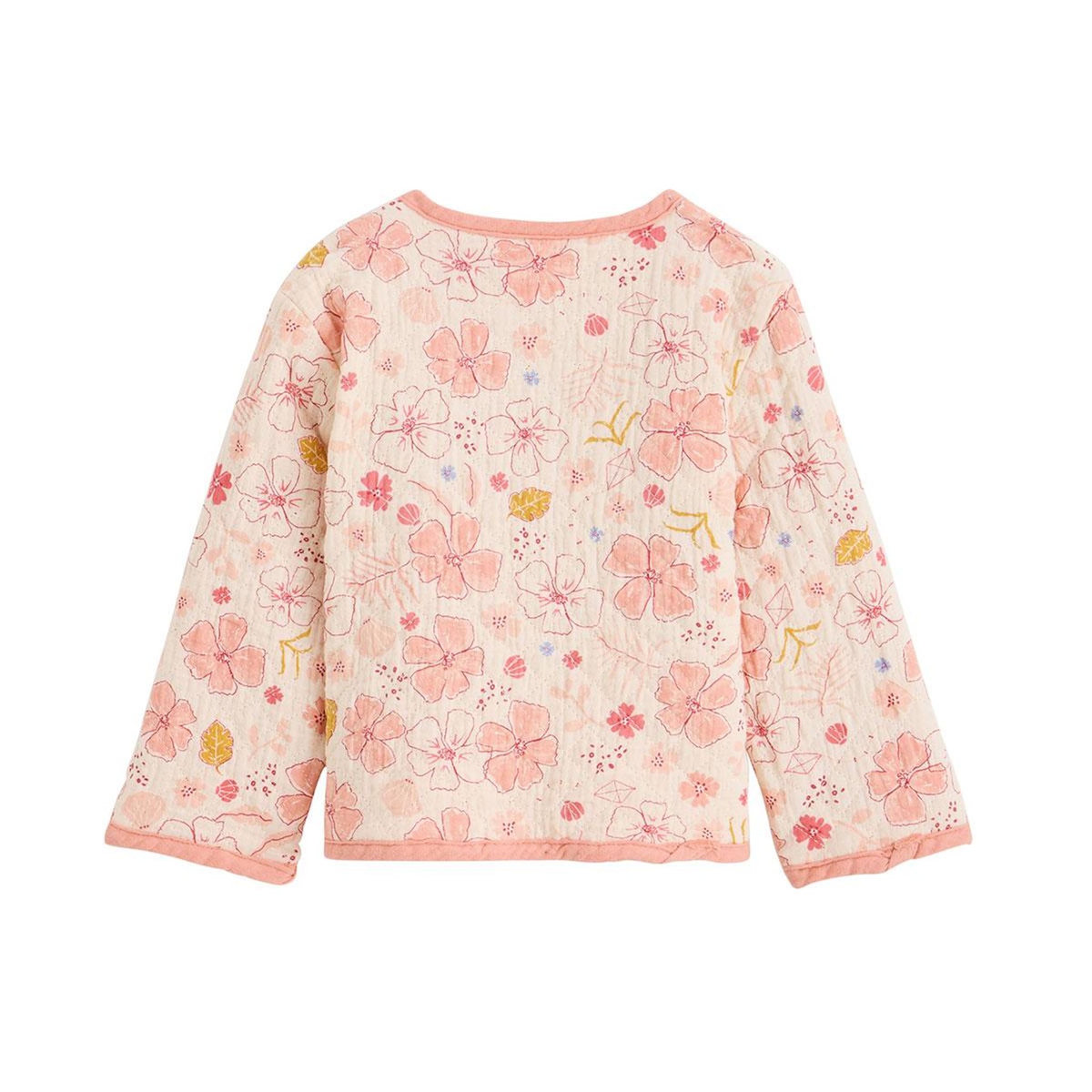 Petit Béguin Veste réversible enfant en gaze de coton Santa Giulia