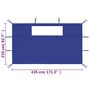 Voir la diapositive 6 : VIDAXL Parois laterales de belvedere avec fenetres 2 pcs Bleu