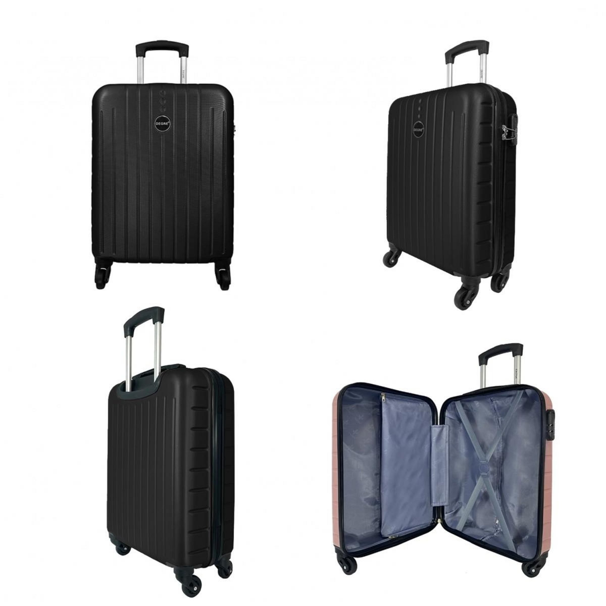 Degré Lot 3 valises rigides dont 1 valise cabine
