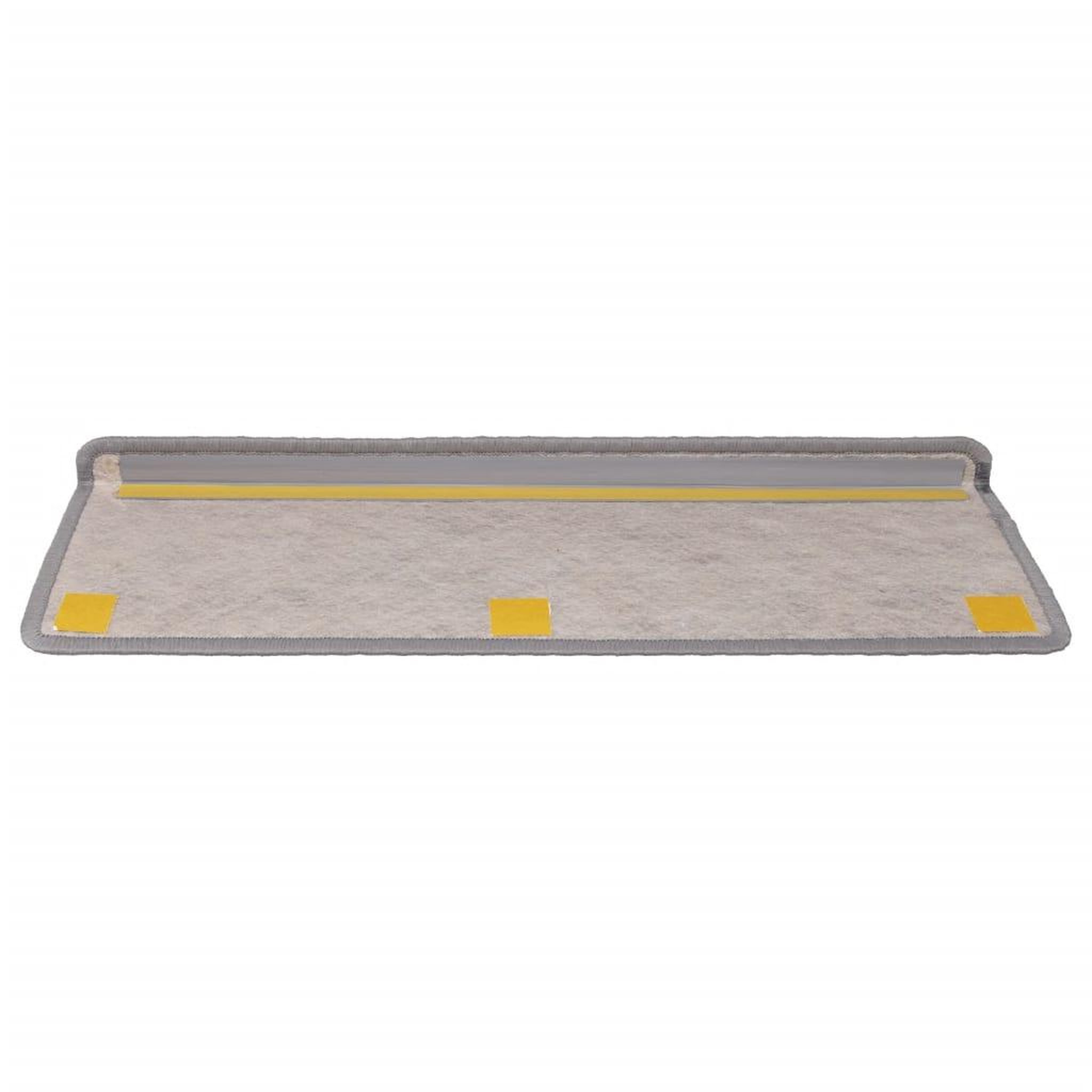 Voir la diapositive 5 : VIDAXL Tapis d'escalier autocollants 15 pcs 65x21x4 cm Argente