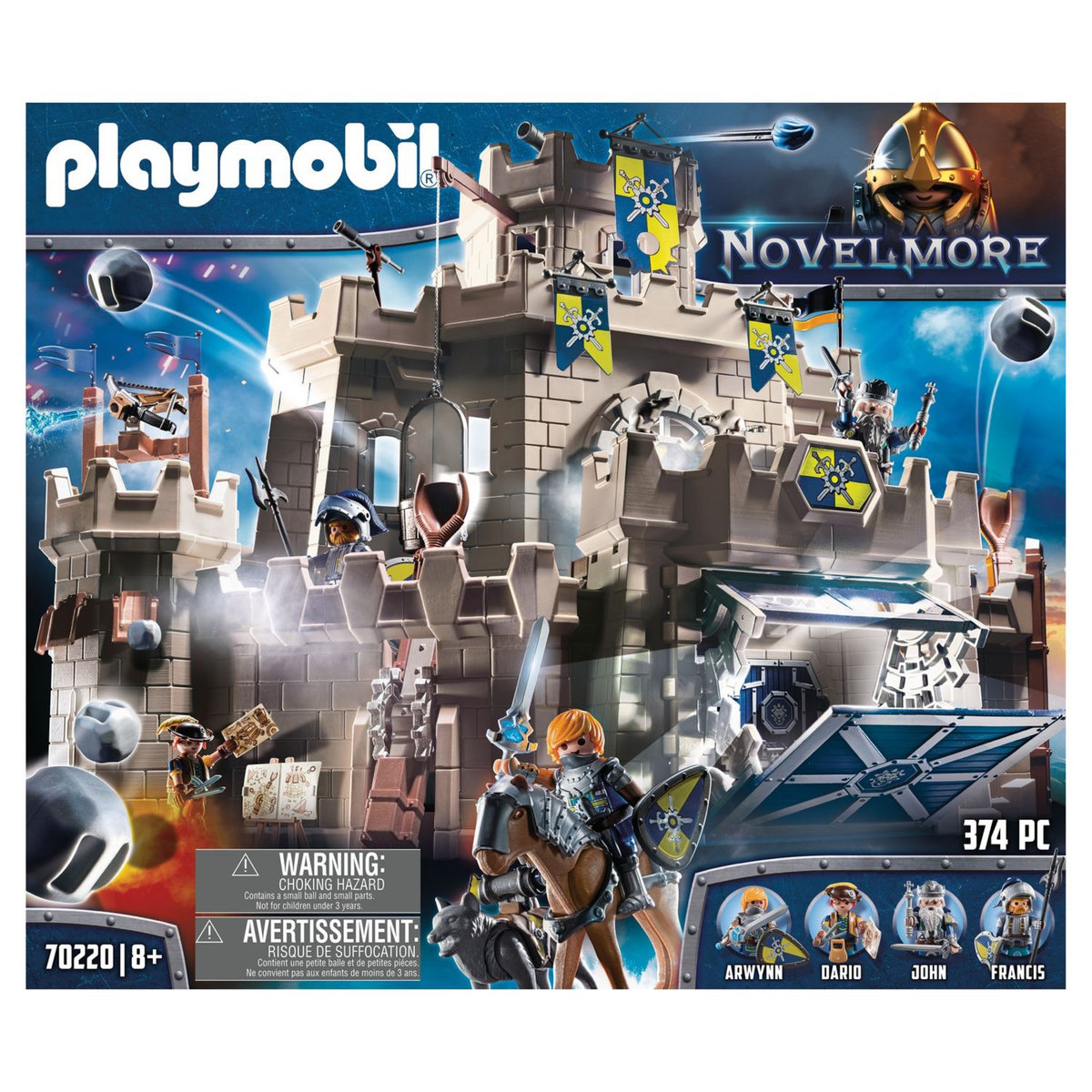 PLAYMOBIL 70220 - Novelmore - Grand château des Chevaliers Novelmore