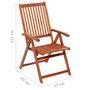 Voir la diapositive 6 : VIDAXL Chaises pliables de jardin lot de 4 Bois d'acacia solide