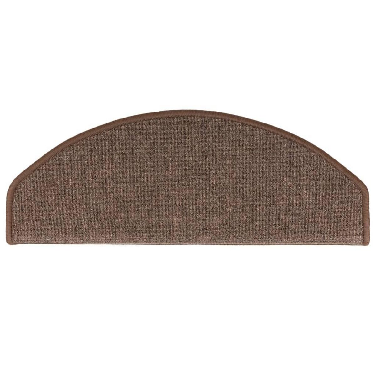 VIDAXL Tapis d'escalier 10 pcs 65x24x4 cm Marron cafe
