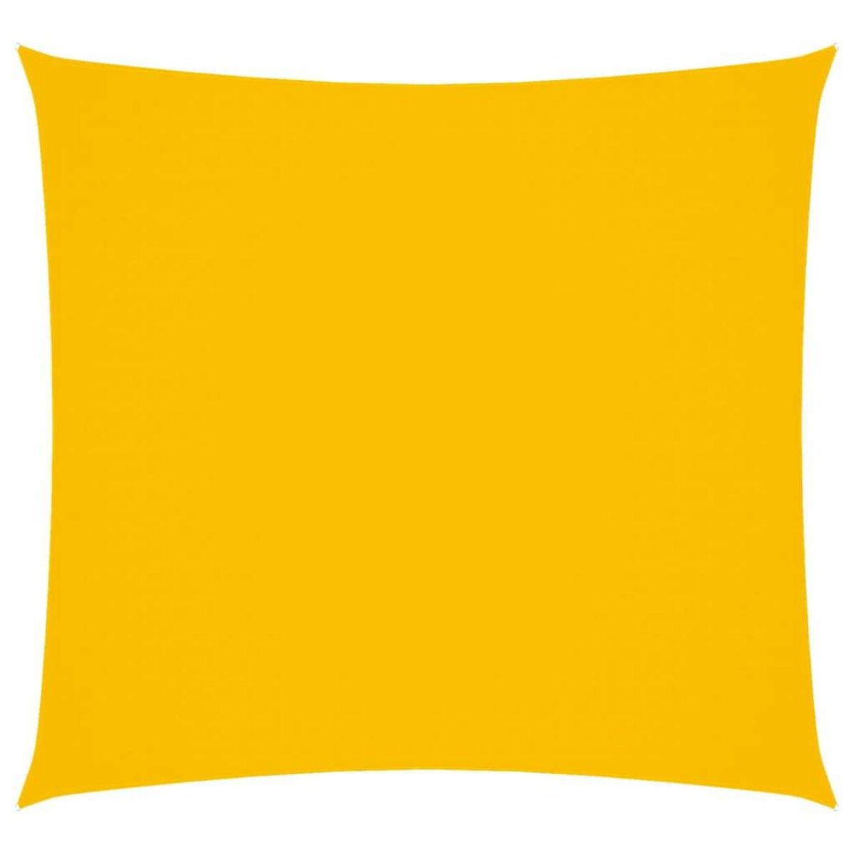VIDAXL Voile de parasol tissu oxford carre 7x7 m jaune