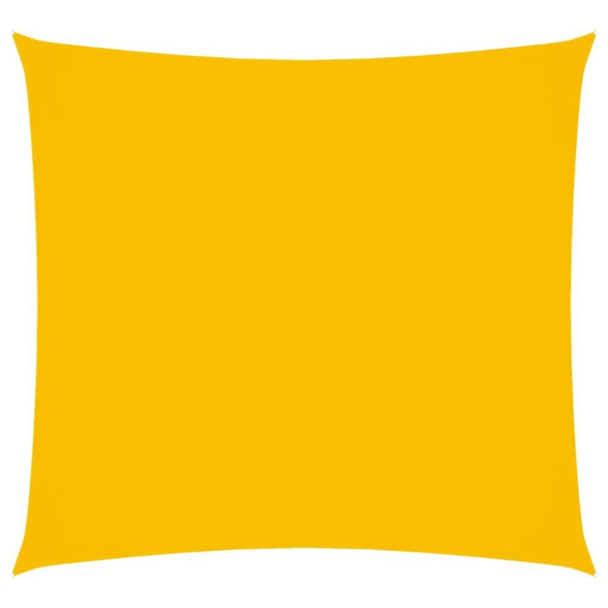 VIDAXL Voile de parasol tissu oxford carre 7x7 m jaune