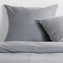 Voir la diapositive 2 : Today Parure de lit - TODAY - Essential - 2 personnes - 220 x 240 cm - Effet lavé gris