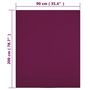 Voir la diapositive 5 : VIDAXL Drap-housse Jersey Bordeaux 90x200 cm Coton