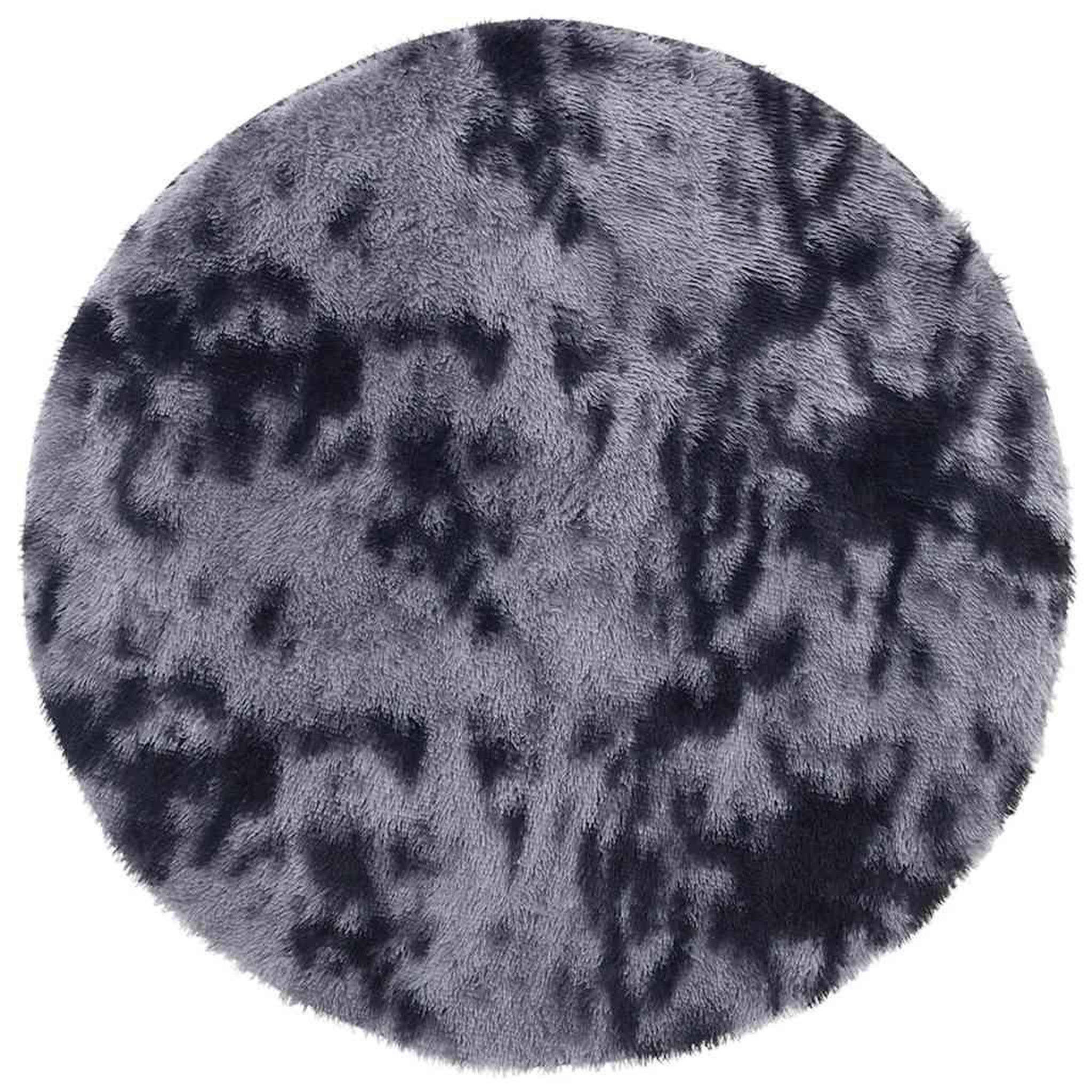 Voir la diapositive 2 : VIDAXL Tapis Shaggy a poils longs NAVARRA gris fonce 240x240 cm