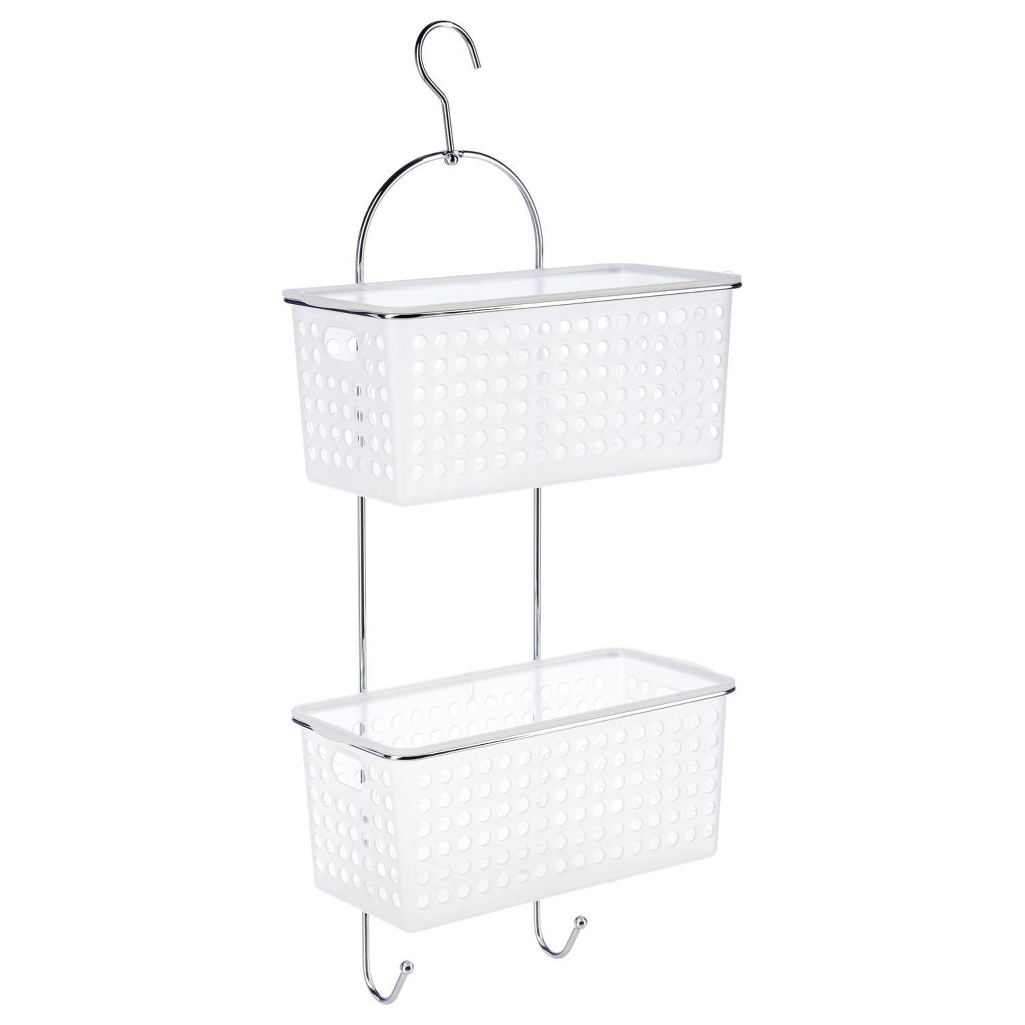 Voir la diapositive 1 : FIVE Etagère de douche ou baignoire en métal - 2 Paniers - 30 x 54 cm