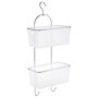 Voir la diapositive 1 : FIVE Etagère de douche ou baignoire en métal - 2 Paniers - 30 x 54 cm