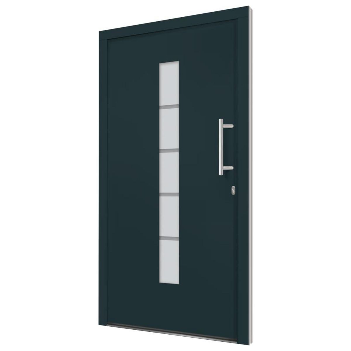 VIDAXL Porte d'entree Aluminium et PVC Anthracite 110x210 cm