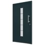 Voir la diapositive 4 : VIDAXL Porte d'entree Aluminium et PVC Anthracite 110x210 cm