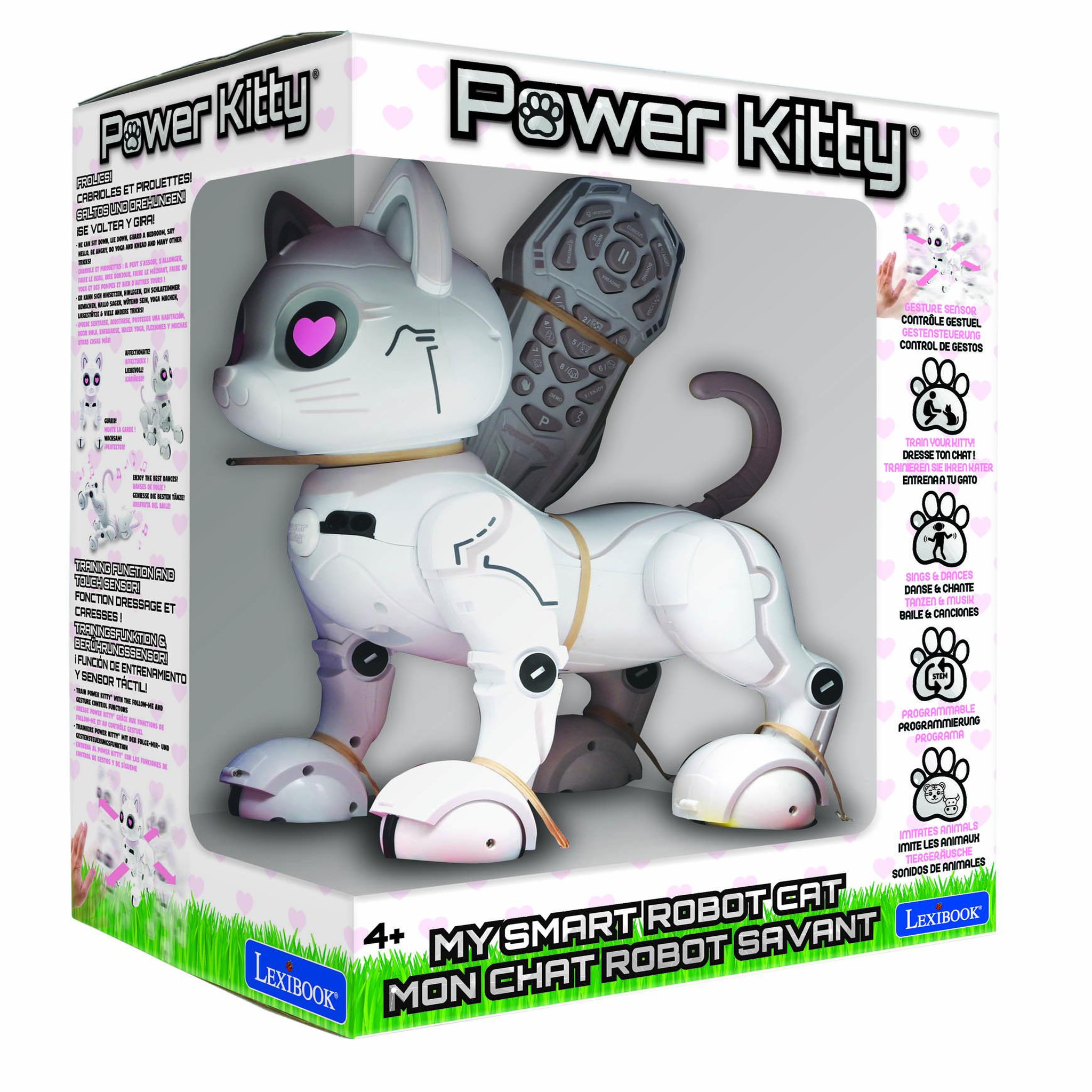 Voir la diapositive 6 : Lexibook Power Kitty  – Mon chat robot télécommandé programmable et tactile