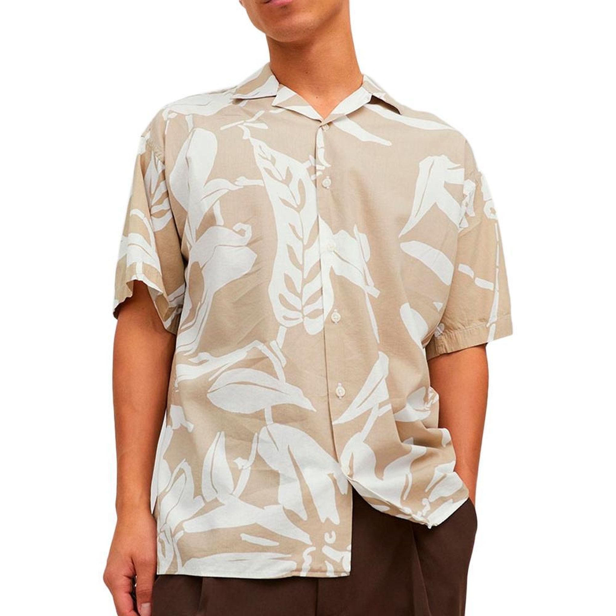 Voir la diapositive 1 : Jack & Jones Chemisette Blanche/Beige Garçon Jack & Jones Tropic