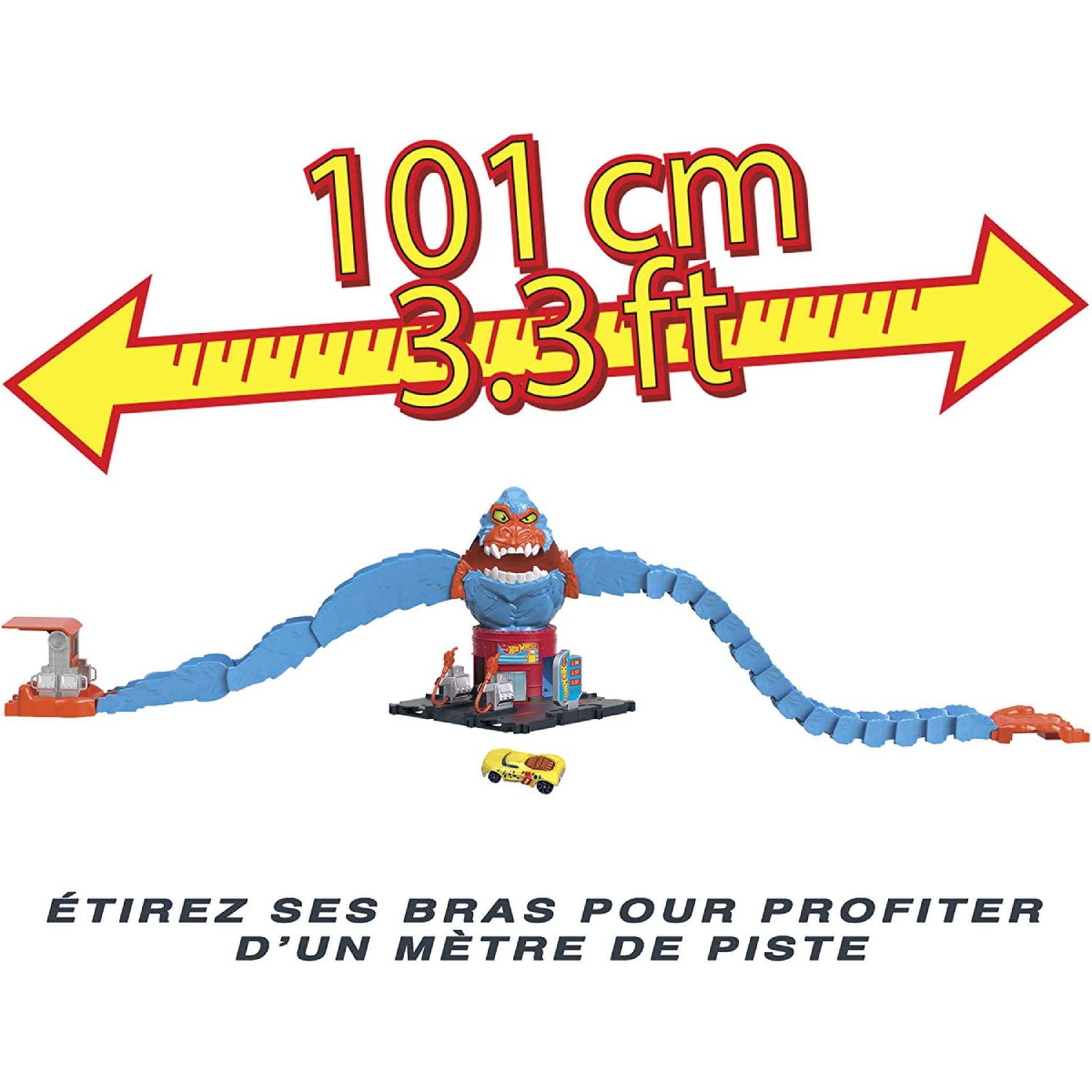 Voir la diapositive 4 : MATTEL Coffret Hot Wheels Piste Némésis L'Attaque du Gorille