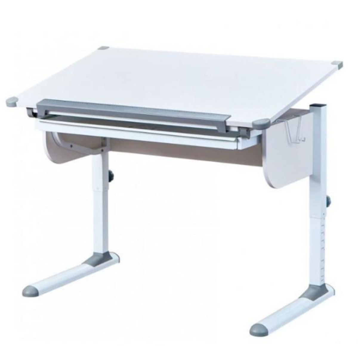 Paris Prix Bureau Inclinable 1 Tiroir  Evan  110cm Blanc