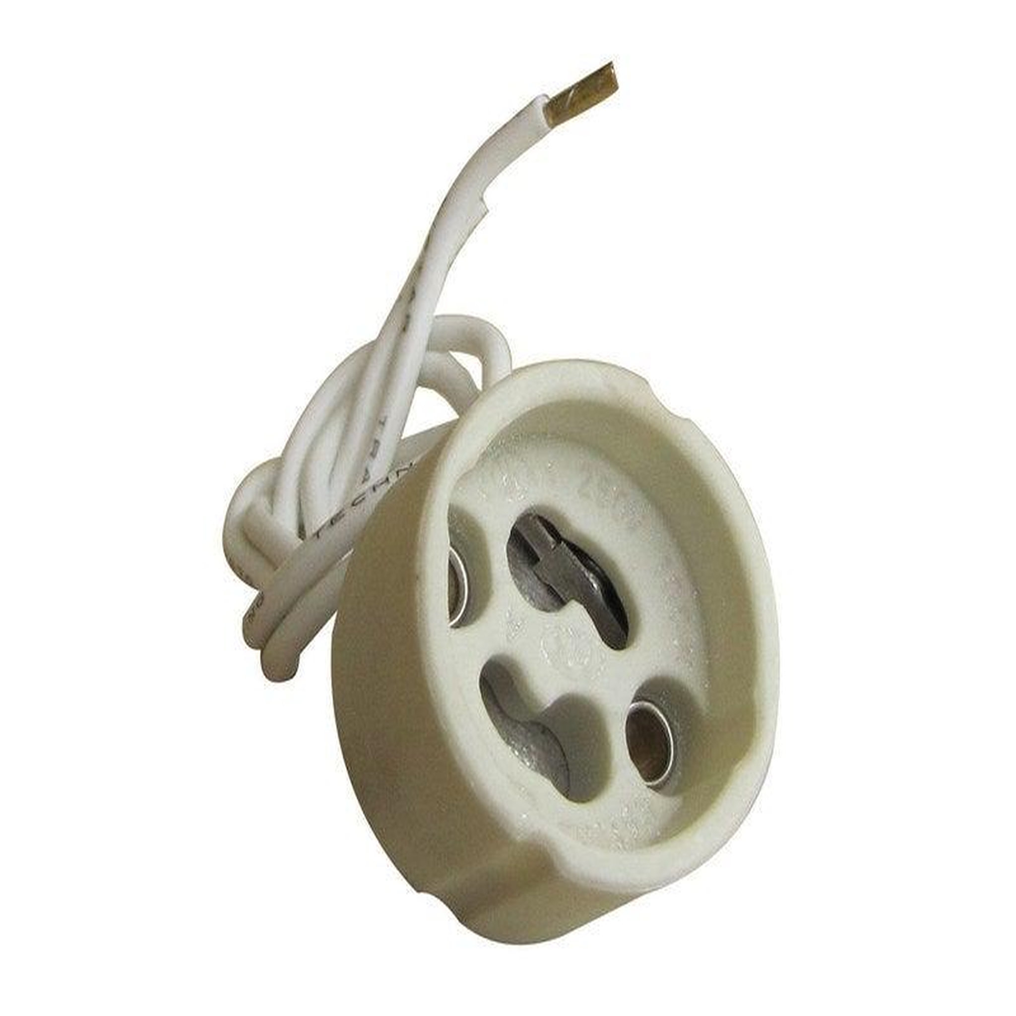 CENTRALE BRICO Douille Gu10 / Gz10 en plastique, TIBELEC, blanc 100 W