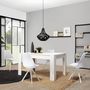 Voir la diapositive 5 : VS VENTA-STOCK Pack 2 chaises Salle à Manger Cross Style Nordique Blanc, 54 cm x 49 cm x 84 cm