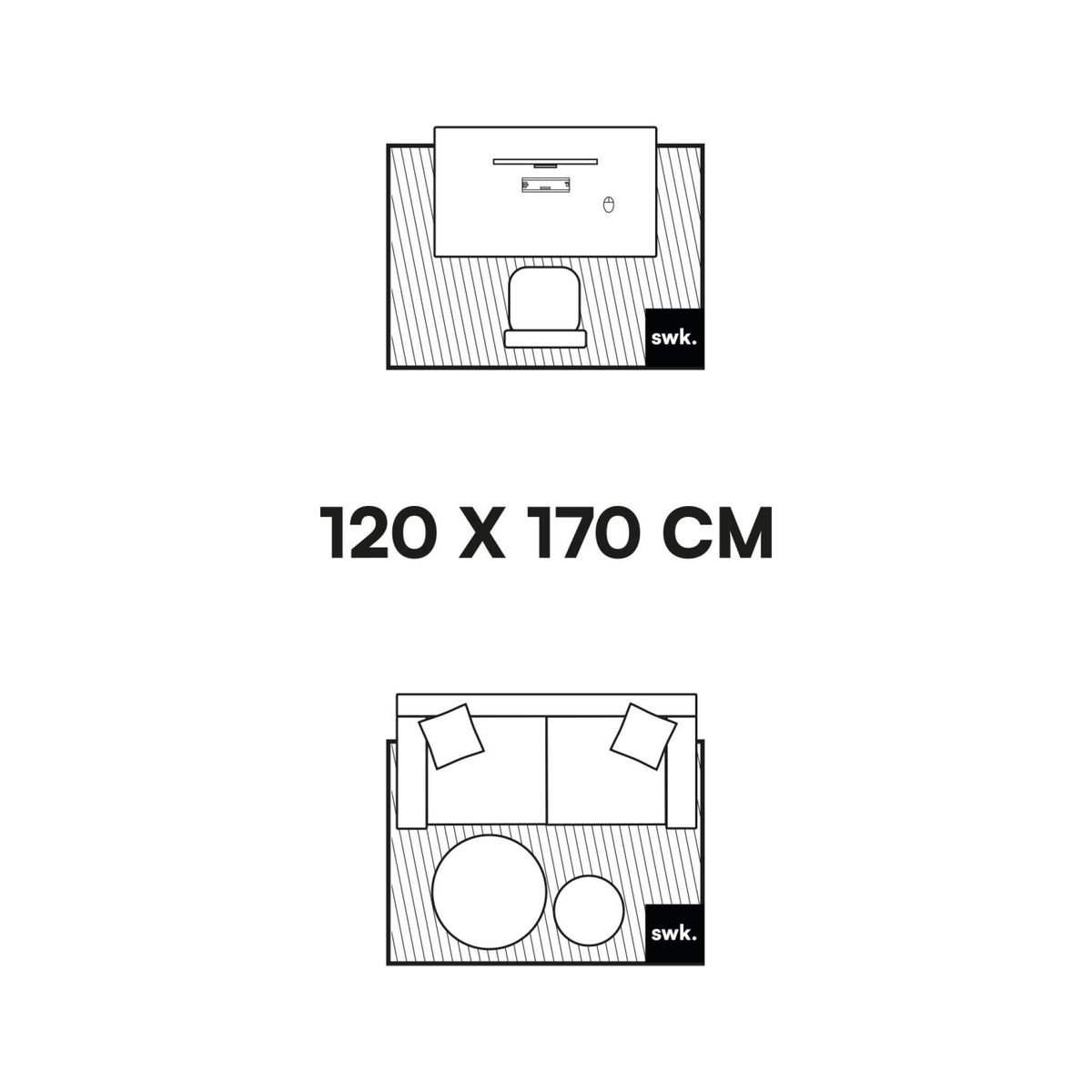 SWEEEK Tapis enfant circuit de voiture gris clair poils ras 120 x 170cm