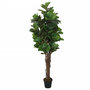 Voir la diapositive 2 : VIDAXL Ficus lyrata artificiel 96 feuilles 80 cm vert