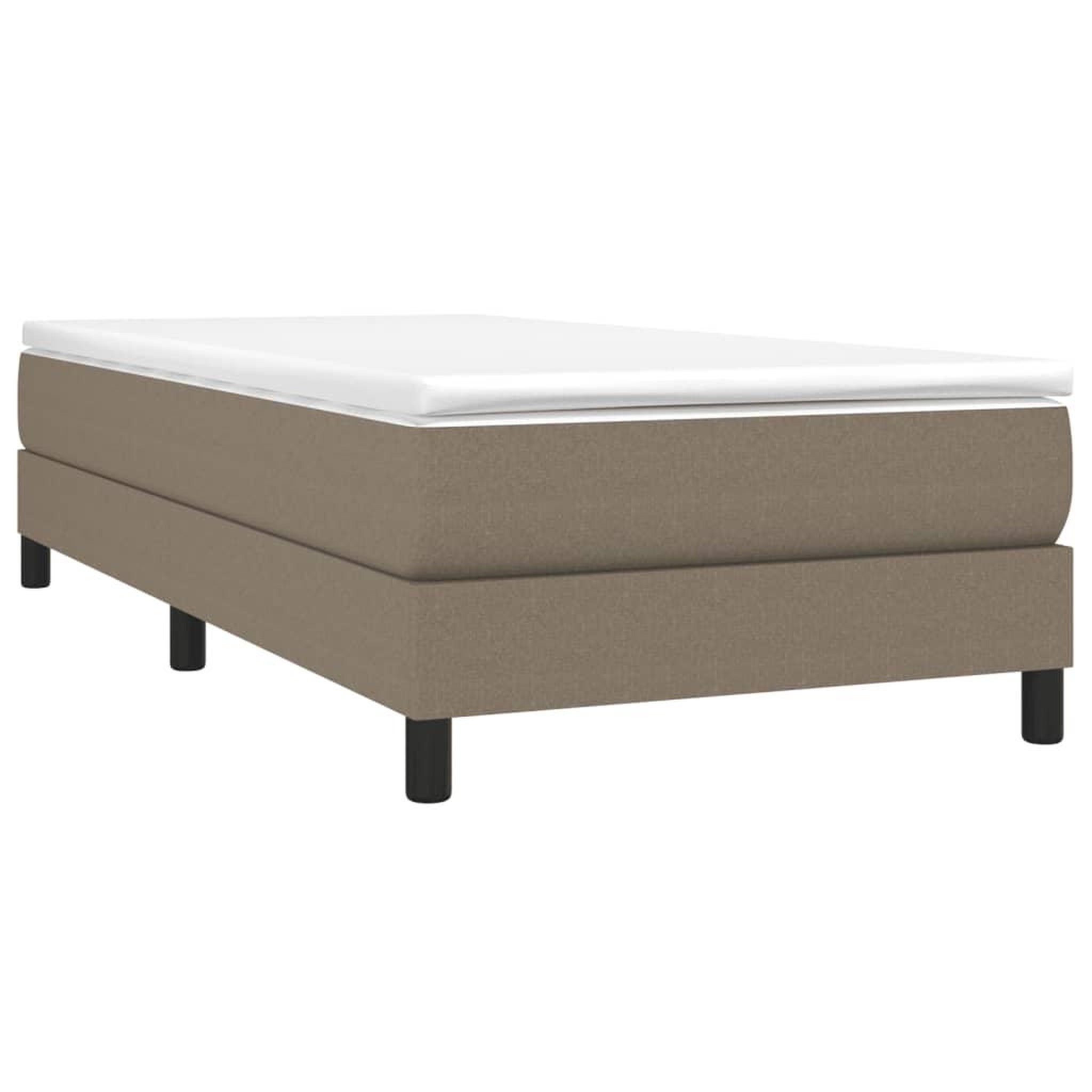 Voir la diapositive 3 : VIDAXL Cadre de lit sans matelas taupe 80x200 cm tissu