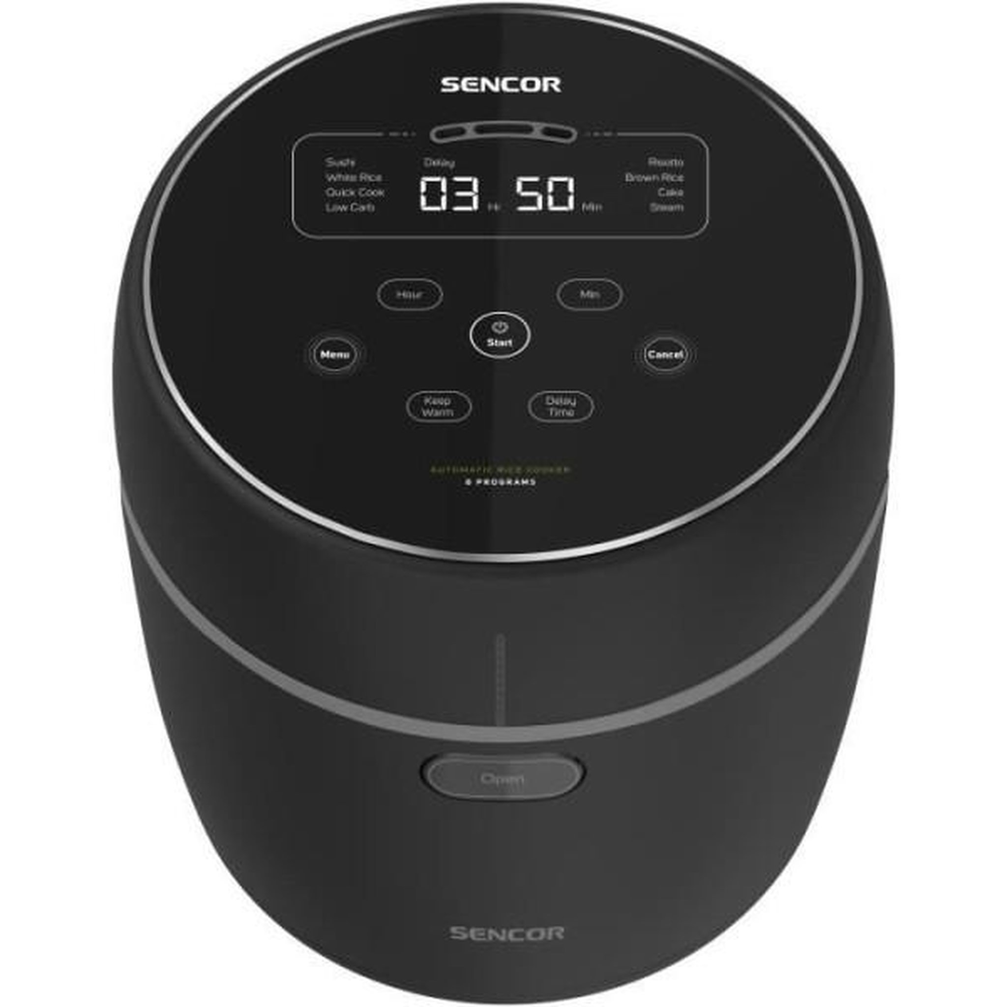 MARKET24 Cuiseur de Riz Electrique  - SENCOR - SRM 0671BK - 350 W - 0,6 L - Noir