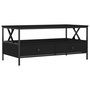 Voir la diapositive 2 : VIDAXL Table basse noir 100x51x45 cm bois d'ingenierie