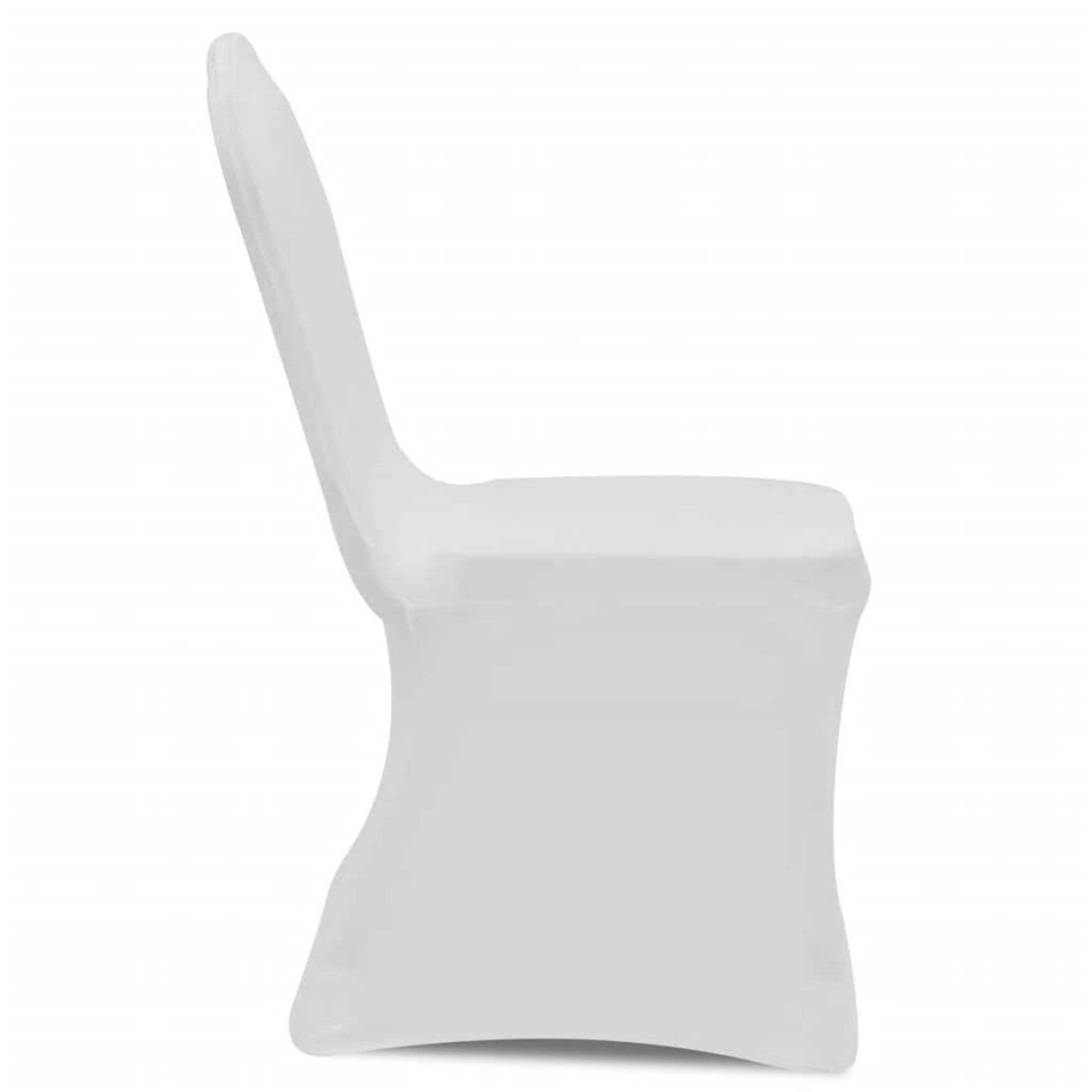 Voir la diapositive 3 : VIDAXL Housse de chaise extensible 100 pcs Blanc