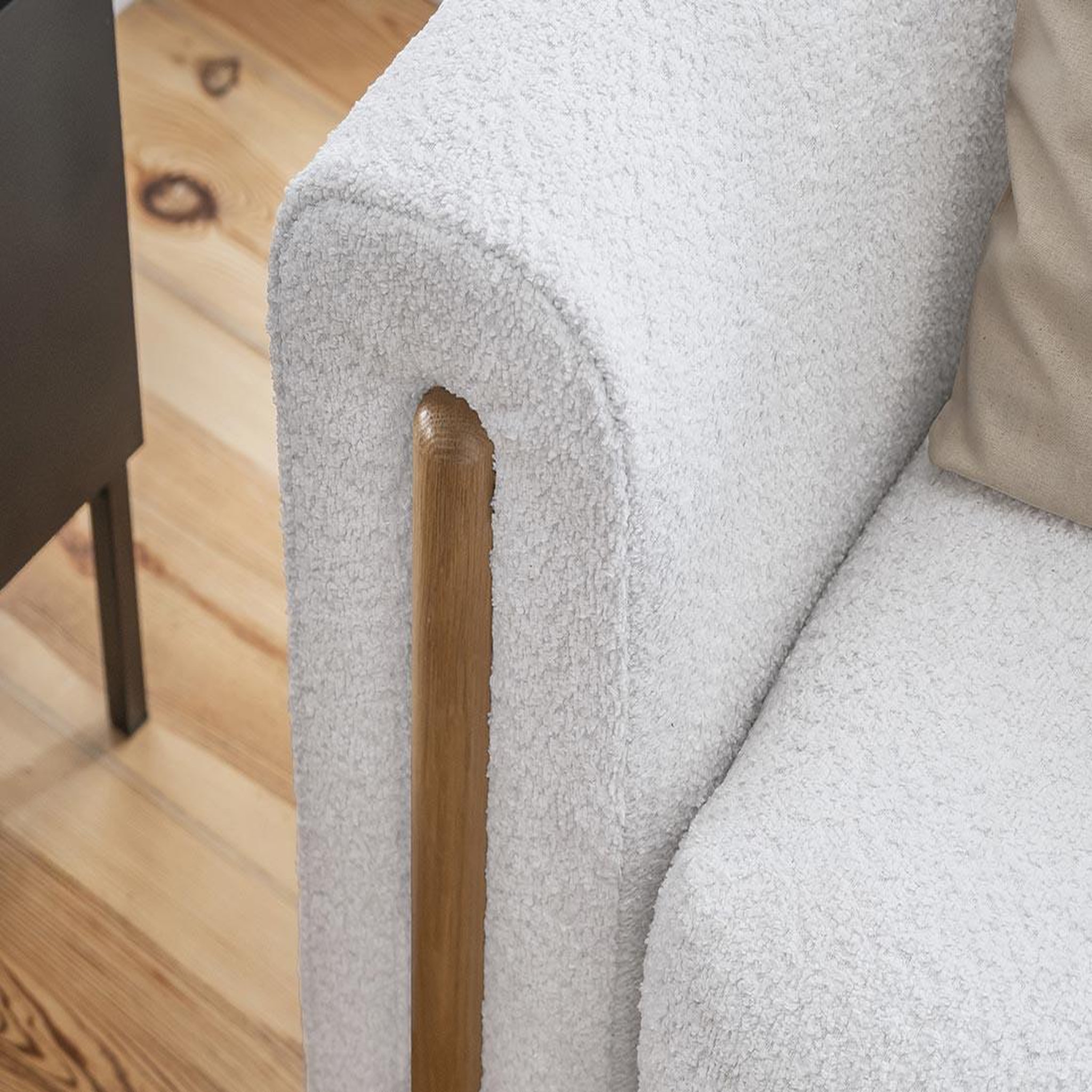 Voir la diapositive 4 : BEST MOBILIER Glendale - canapé droit 3 places - convertible avec coffre - en tissu bouclette