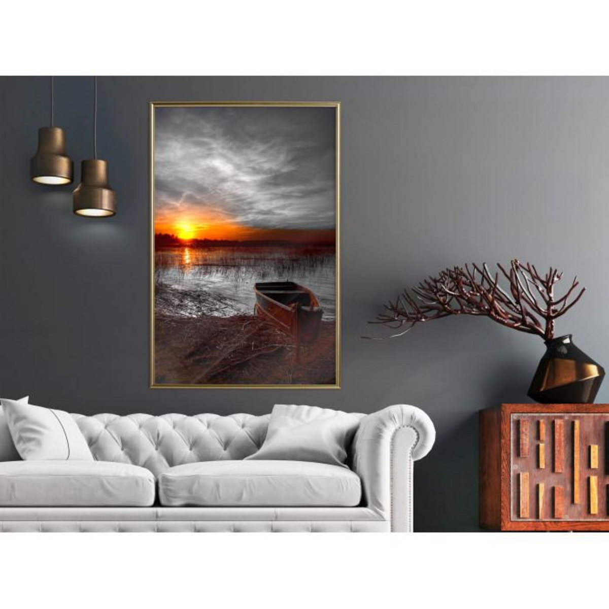 Paris Prix Affiche Murale Encadrée  Rising Sun