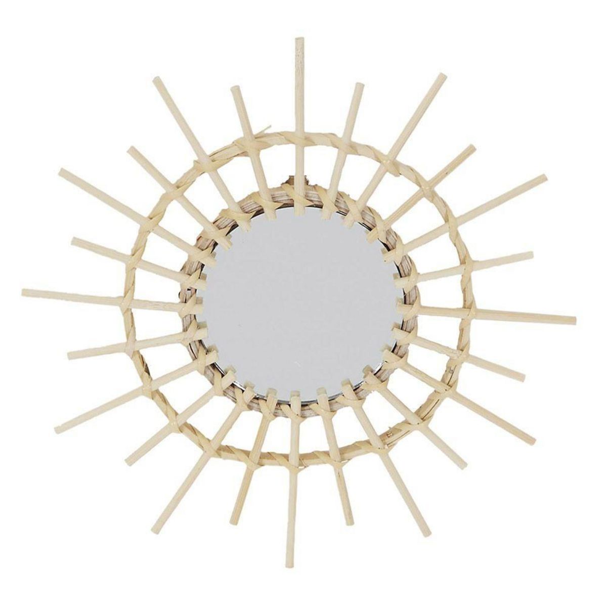 The Home Deco Factory Lot de 3 miroirs rotin D28